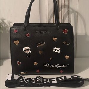 KARL LAGERFELD PARIS
Maybelle Satchel with Cate Pins